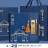 Xiamen University Notebook Gift Box Set Cultural and Creative Souvenirs Bookmarks School Event Gifts with Logo Printing