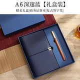 A6 strap hand ledger custom retro three-fold loose-leaf notebook campus student notepad cover logo custom