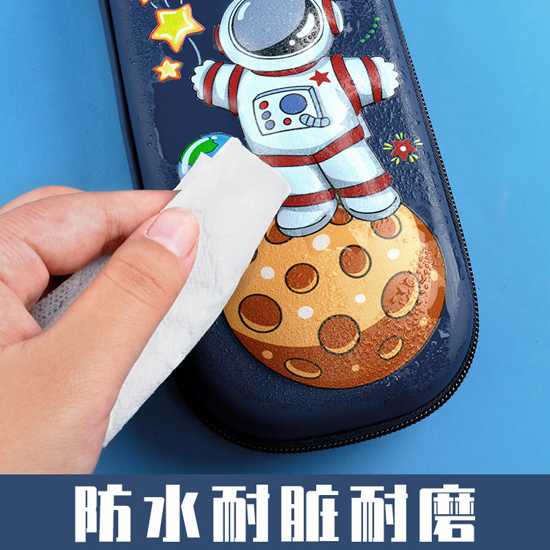 3D Stereo Pencil Case for Primary School Students, High-End, Cute, Milky Pencil Case, Large Capacity, Stain-Resistant School Pencil Case