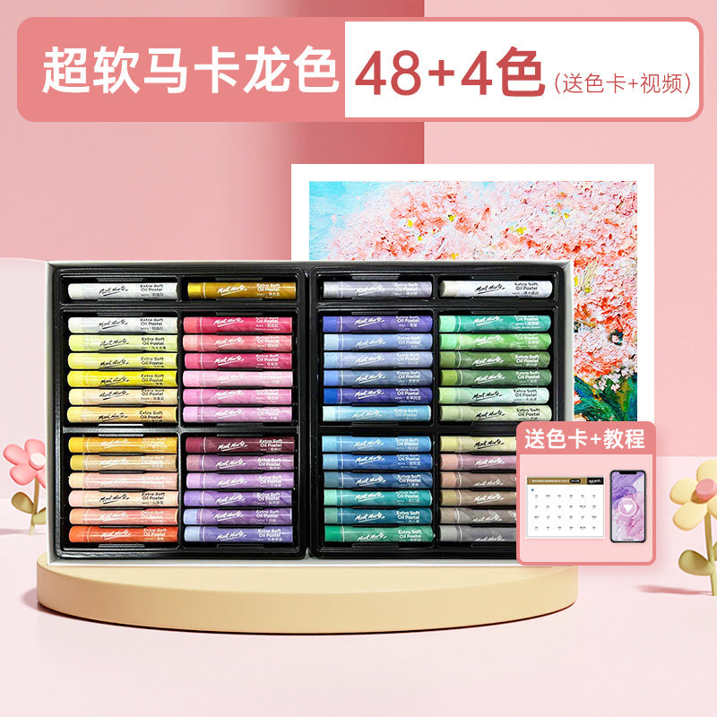 Montmartre Oil Painting Stick 24 Color Soft Crayon Training Studio Wholesale 12 Color Children Silky Super Soft Heavy Color Oil Painting Stick
