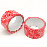 50mm wide creative red background white floral pattern kindergarten blackboard newspaper cultural and creative drawing edge tape sticker sealing tape