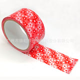 50mm wide creative red background white floral pattern kindergarten blackboard newspaper cultural and creative drawing edge tape sticker sealing tape