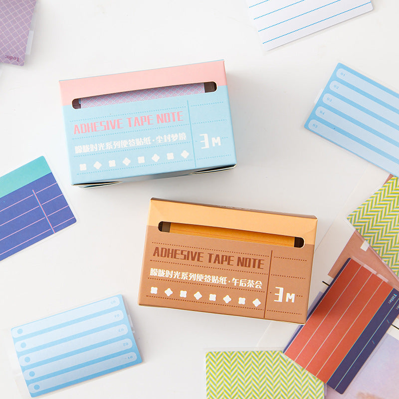 Creative boxed pull note stickers student Mark message sticky note hand account classification index label stickers wholesale