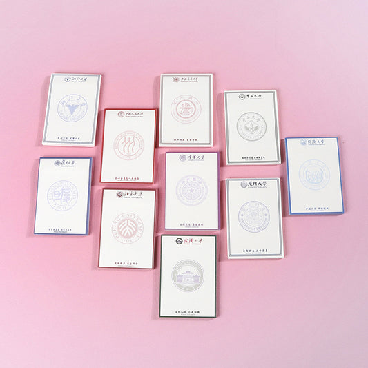 Fudan University notebook all famous campus Note Book student draft book Tsinghua Peking University notebook sticky note