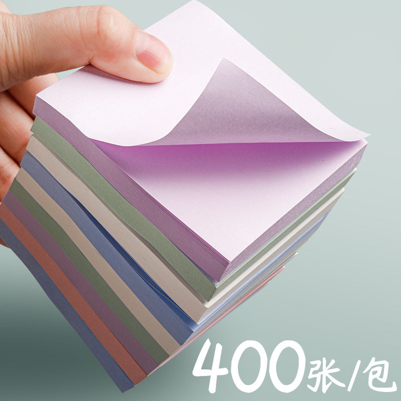 Morandi sticky note for students, strong sticky solid color color large note small notebook note paper small strip mark