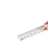 Student Set of Rulers 4-Piece Set Ruler 20cm Triangle Set Ruler Protractor Multi-Functional Primary School Student Macaron