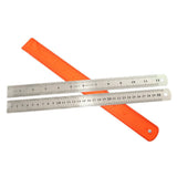 Stainless steel ruler metal thickened steel ruler scale iron ruler drawing measurement 20cm15cm high precision steel ruler