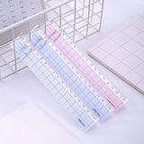 Deli 6235 ruler plastic 18cm cm with wave transparent ruler student stationery ruler drawing drawing