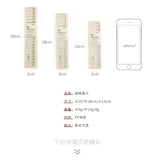 Creative plastic transparent ruler 15/20cm transparent ruler drawing measuring student stationery scale caliper