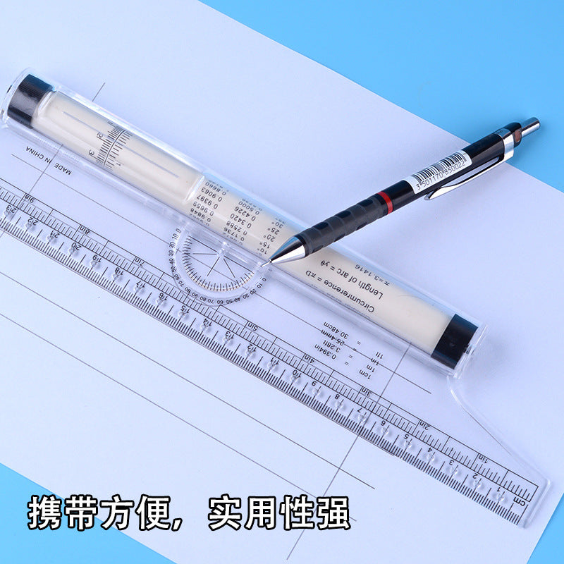 30cm angle parallel ruler roller ruler balance ruler Rolling ruler multi-function drawing design drawing ruler tool