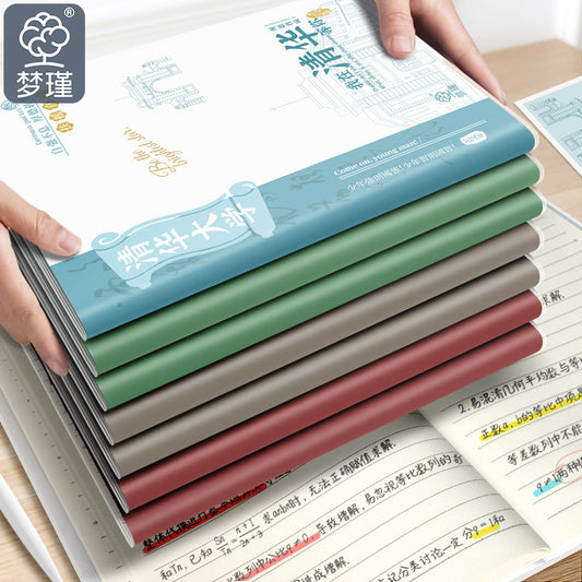 B5 School University Plastic Cover Notebook for Middle and High School Exams Inspirational A5 Thickened English Lined Homework Notebook Wholesale