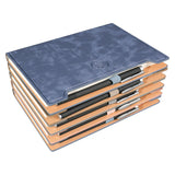 Enterprise Business Notebook Customized Logo High-Value Pu Leather Office Notepad Record Book School Company Gift