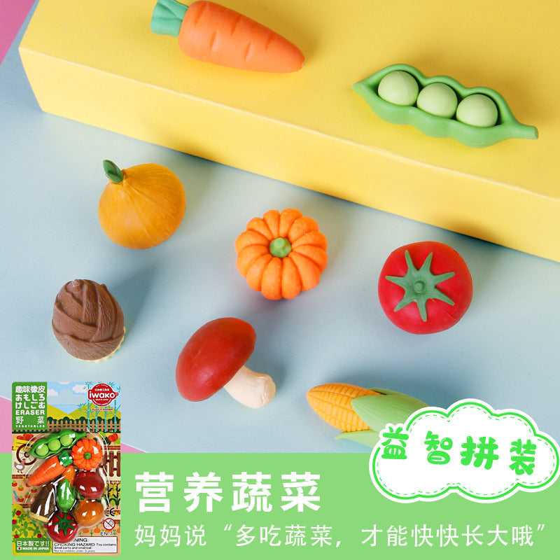Wholesale Japanese Iwako Cartoon Detachable Combination Toy Gift Stationery Set Gift Eraser Assembly