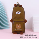 School Bag Style Pencil Case Cartoon Shape Pencil Case Cute Girl Heart Japanese Style Creative Multifunctional Student Pencil Case