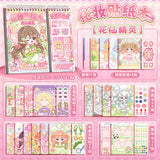 Kaba Bear's New Paging Dress-Up Sticker Book Princess Dress-Up Sticker Book Girl DIY Sticker Puzzle Game~