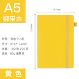 A5 Notebook Customized Macaron Color Diary Simple Elastic Band Business Meeting Notebook with Logo Printing