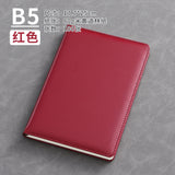 A5 business leather meeting notebook custom cover Logo classic pu notepad advertising gift box custom wholesale