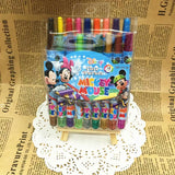Cartoon Cute 12/18/24 Color Rotating Crayons Creative Painting Stationery Kindergarten Children's Short Crayons
