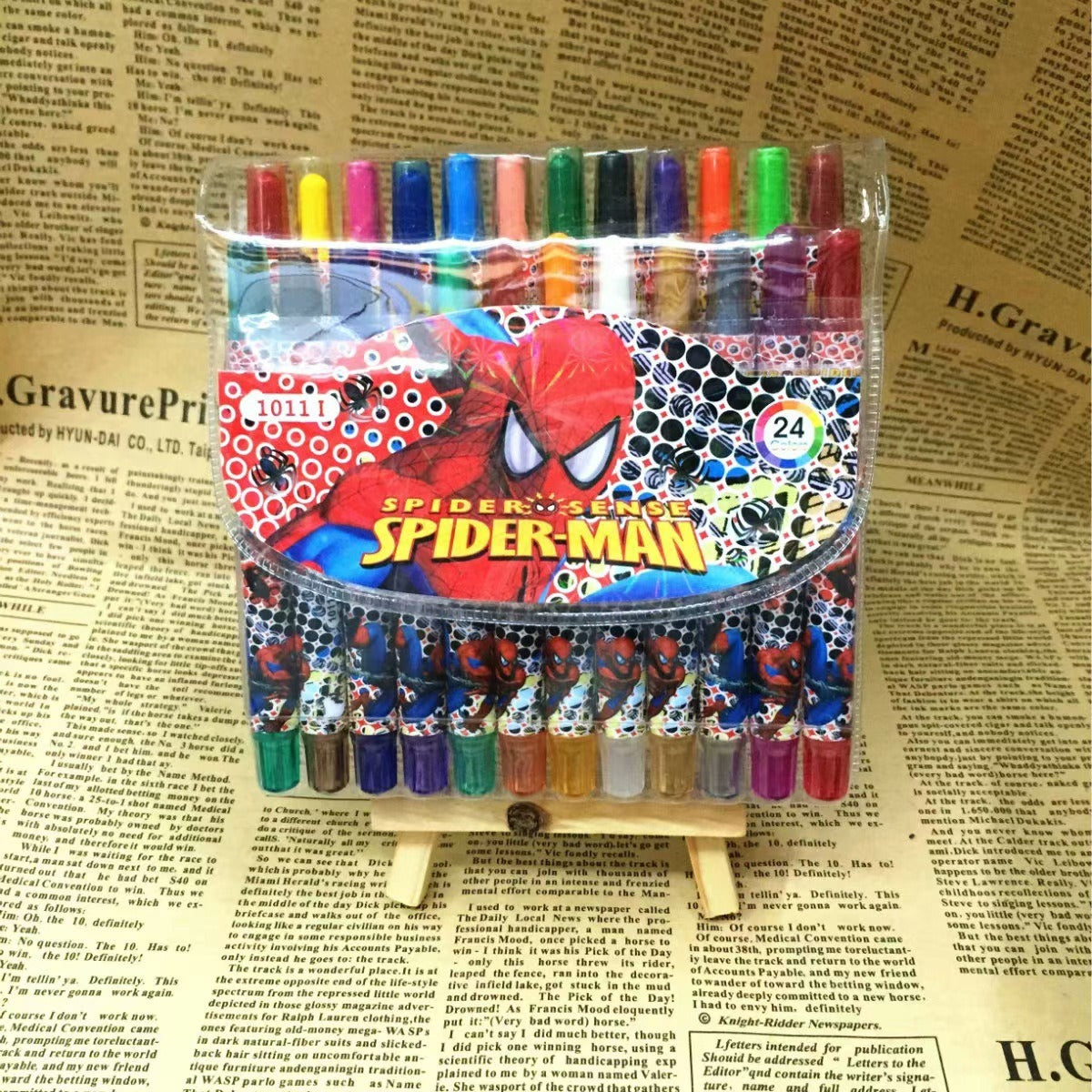 Cartoon Cute 12/18/24 Color Rotating Crayons Creative Painting Stationery Kindergarten Children's Short Crayons