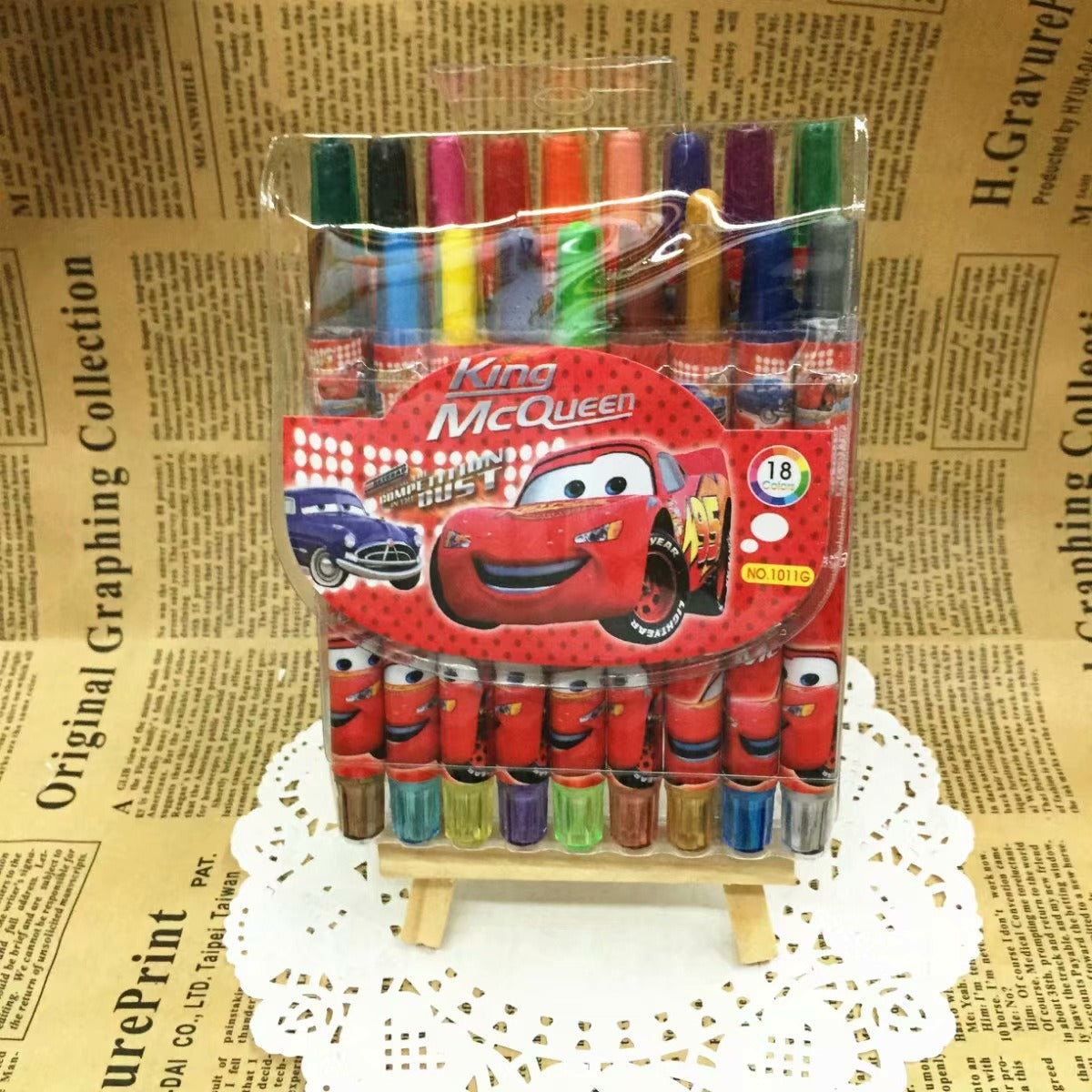 Cartoon Cute 12/18/24 Color Rotating Crayons Creative Painting Stationery Kindergarten Children's Short Crayons