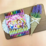 1012 cartoon cute 12 color rotating crayon creative painting stationery kindergarten children long crayons