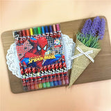 1012 cartoon cute 12 color rotating crayon creative painting stationery kindergarten children long crayons