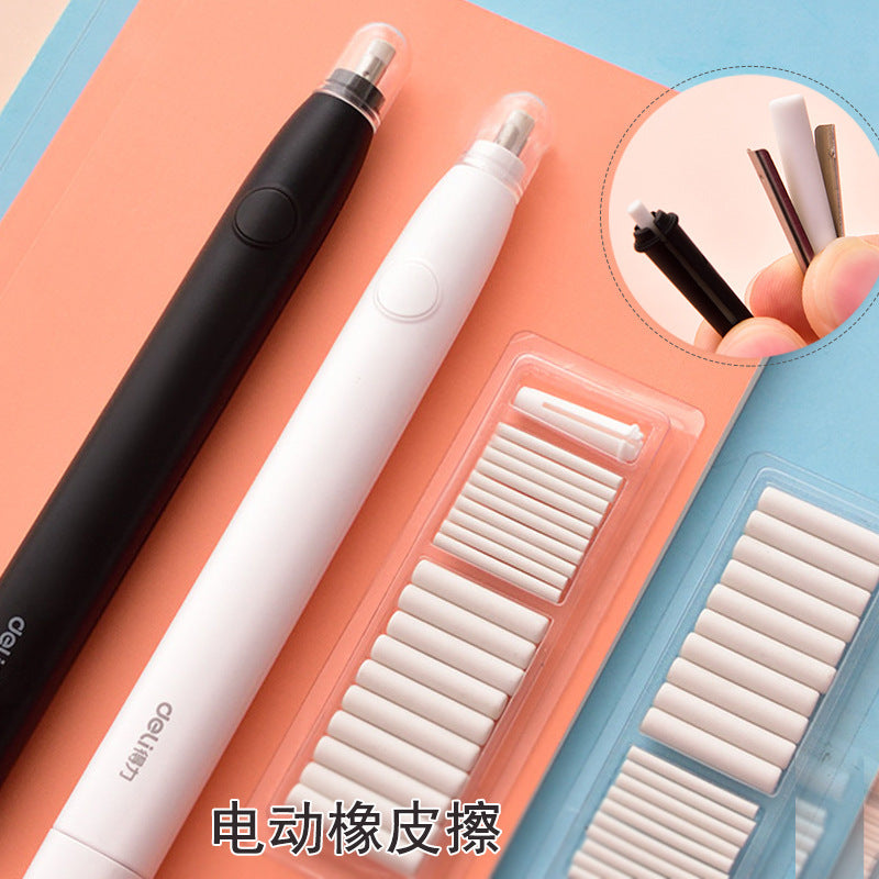 Deli Stationery 71073 Electric Eraser Replaceable Rubber Core Sketch Art Multifunctional Automatic Eraser