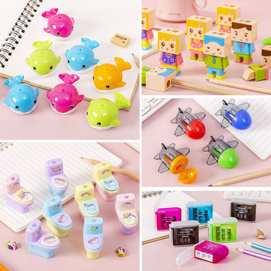 Children's Creative Pencil Sharpener Pencil Sharpener Pencil Sharpener Cute Cartoon Primary School Student Pencil Sharpener Learning Supplies