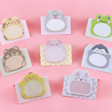 Korean Cute Cartoon Animal Sticky Notes Creative Animal Standing Message Memo Sticky Notes Can Be Customized with Logo