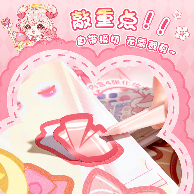 Kaba Bear's New Paging Dress-Up Sticker Book Princess Dress-Up Sticker Book Girl DIY Sticker Puzzle Game~