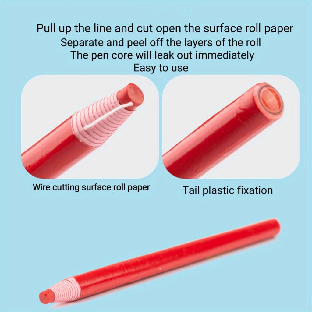6-Colorful Colorful Peel-Off Marker Crayon Painted Marker Crayon Glass Clothing Metal Ceramic Fabric Film Paper
