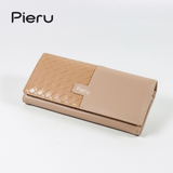 PIERU Women’s Long Clutch Wallet – Trifold Coin Purse