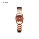 ORUSS Women’s Square Quartz Watch – Minimalist Fashion, Alloy Strap