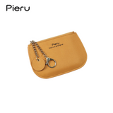 PIERU Mini Zipper Coin Purse for Women – Ultra-Thin PU Leather Wallet