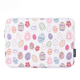 Easter Bunny Printed PU Leather Laptop Sleeve – Waterproof Case for 11–15 Inch Laptop