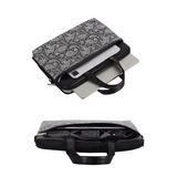 PU Leather Laptop Briefcase – Waterproof Bag with Classic Paisley Design (13 & 15 inches)