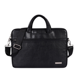 Classic PU Leather Laptop Sleeve – Waterproof Shockproof Briefcase for 13–15" Laptops