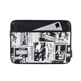 Retro Comic PU Laptop Sleeve – Shockproof & Wear-Resistant Newspaper Print (11–15 Inch)