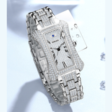 MOKAGO Ladies Diamond Quartz Watch – Luxury Rectangular Fashion Timepiece
