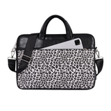 Leopard Print PU Leather Laptop Sleeve – Waterproof, 13/14/15 Inch Compatible
