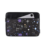 Galaxy Print PU Laptop Sleeve – Shockproof Space Design Case (11–15 Inch)