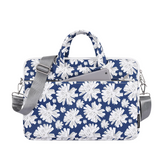 Floral Laptop Bag 13–15" – Waterproof Polyester Sleeve for MacBook & More (Daisy Briefcase)