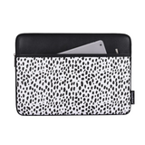 Dalmatian Print PU Leather Laptop Sleeve – Waterproof & Shockproof Case (11–15 Inch)