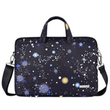 Galaxy Print Waterproof Laptop Sleeve – Fits 12" to 15" – Bag with Handle & Strap