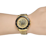 T-Winner Men’s Automatic Mechanical Watch – Hollow Dial, Luxury Timepiece