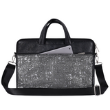 Art Line Printed PU Leather Laptop Briefcase – Waterproof Sleeve for MacBook & more (13–15" Inches)