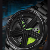 Sanda Men’s Quartz Watch – 360° Rotating Dial, Stainless Steel Strap, Waterproof Wristwatch