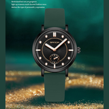 SANDA Women’s Silicone Quartz Watch – Fashion Analog Wristwatch with Luminous Hands