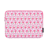 Flamingo PU Leather Laptop Sleeve – Waterproof Case for 11–15 Inch Devices