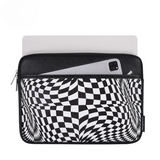 PU Leather MacBook Case – Shock-Resistant Sleeve with Optical Print (13"–16.2")